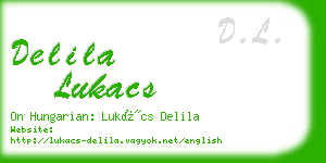 delila lukacs business card